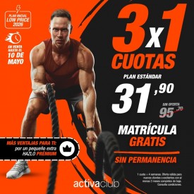 3X1 EN ACTIVACLUB ALMERÍA
