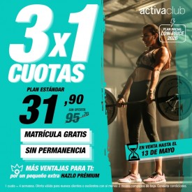 3X1 EN ACTIVACLUB ALMERÍA