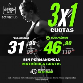 3X1 EN ACTIVACLUB ALMERÍA