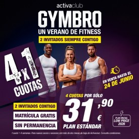 GYMBRO - 4x1 EN ACTIVACLUB...