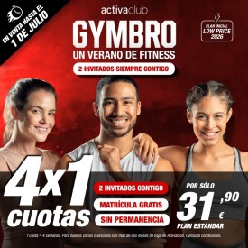 GYMBRO - 4x1 EN ACTIVACLUB...