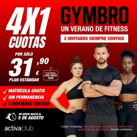 GYMBRO - 4x1 EN ACTIVACLUB...