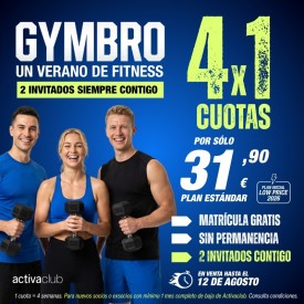 GYMBRO - 4x1 EN ACTIVACLUB...