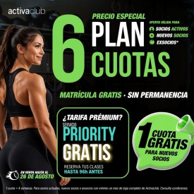 PLAN 6 CUOTAS ACTIVACLUB...