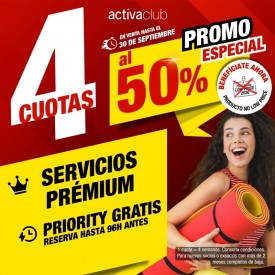 4 CUOTAS AL 50% PRÉMIUM CON...