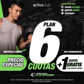 PLAN 6 CUOTAS ACTIVACLUB...