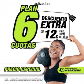 PLAN 6 CUOTAS ACTIVACLUB...