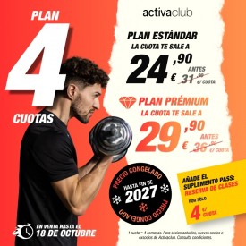 PLAN 4 CUOTAS ACTIVACLUB...