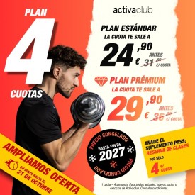 PLAN 4 CUOTAS ACTIVACLUB...