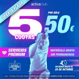 OFERTA FLASH 5 CUOTAS POR...