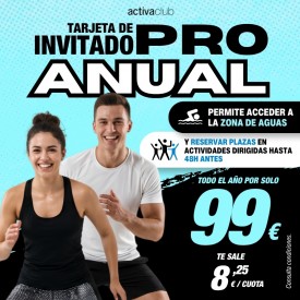 TARJETA DE INVITADO PRO ANUAL